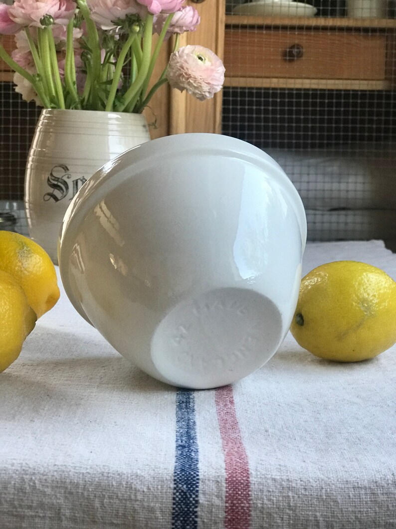 Belle cuvette anglaise blanche de mélange de pierre de fer Etsy