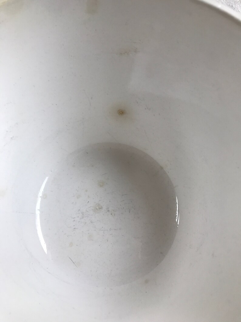 Belle cuvette anglaise blanche de mélange de pierre de fer Etsy