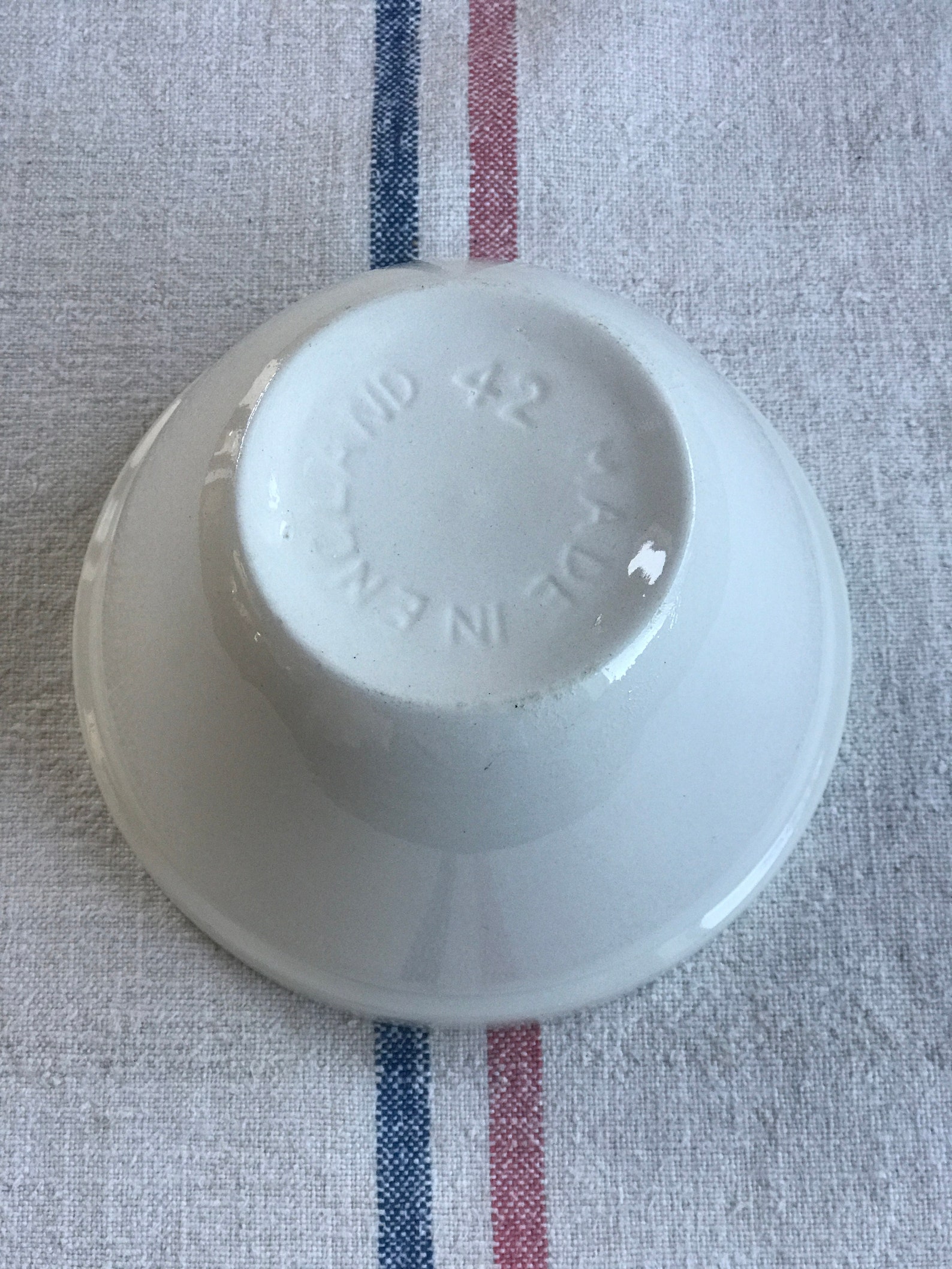 Belle cuvette anglaise blanche de mélange de pierre de fer Etsy