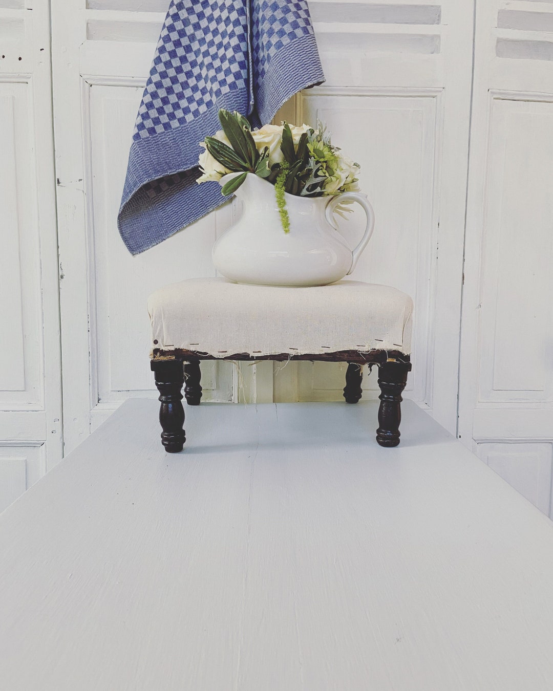 Beautiful Antique European Wooden Lacquer Feet Step Stool, Foot Rest Etsy