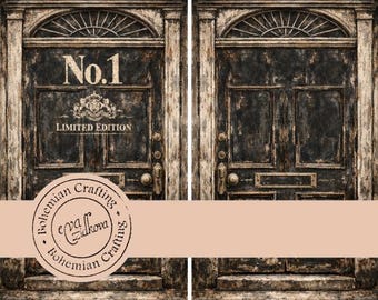 POP UP Moving Digital Design Opening Door Printable ephemera