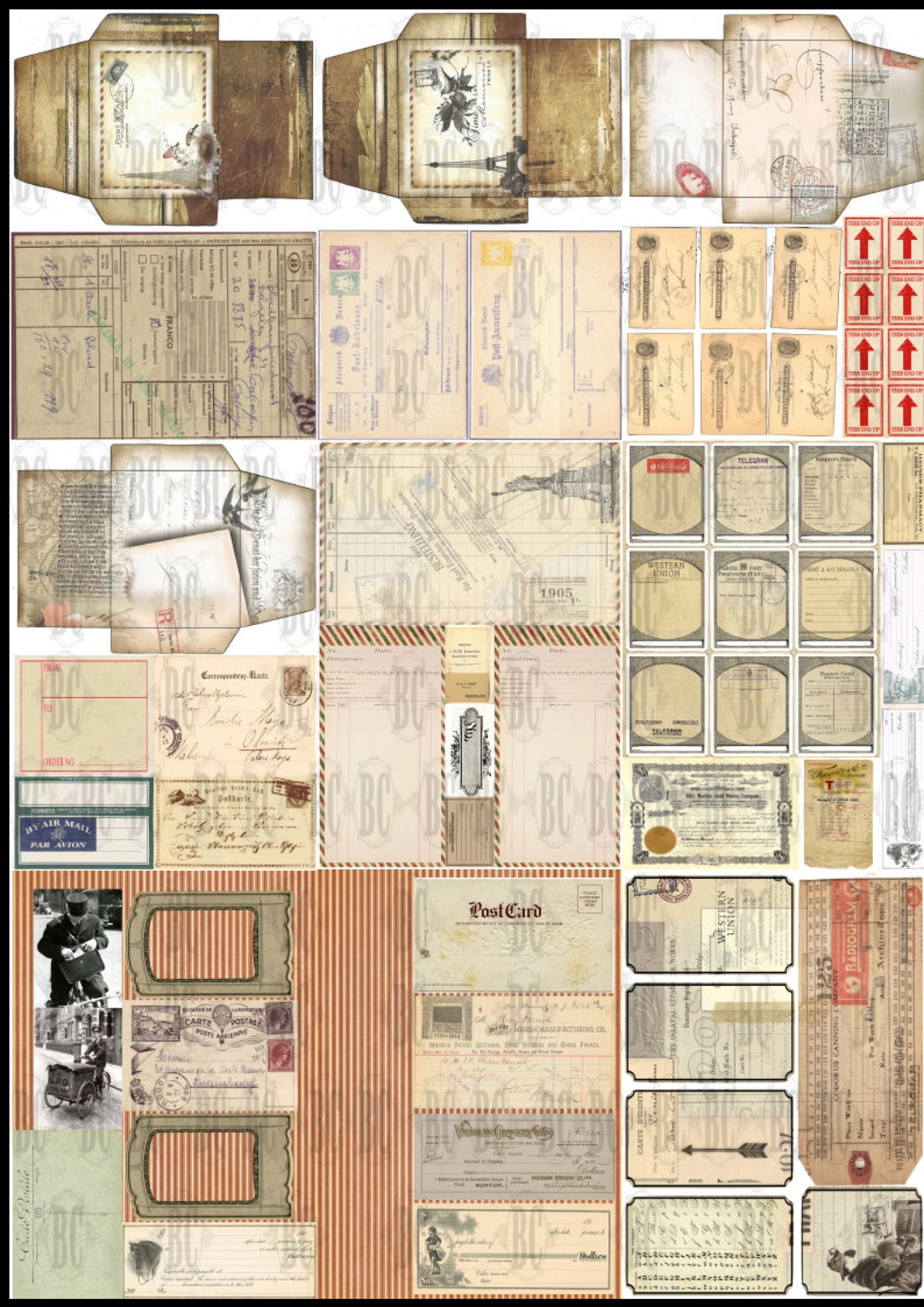 Parcel Delay 2 Digital Collection of Ephemera, Pockets, Envelopes Etc ...