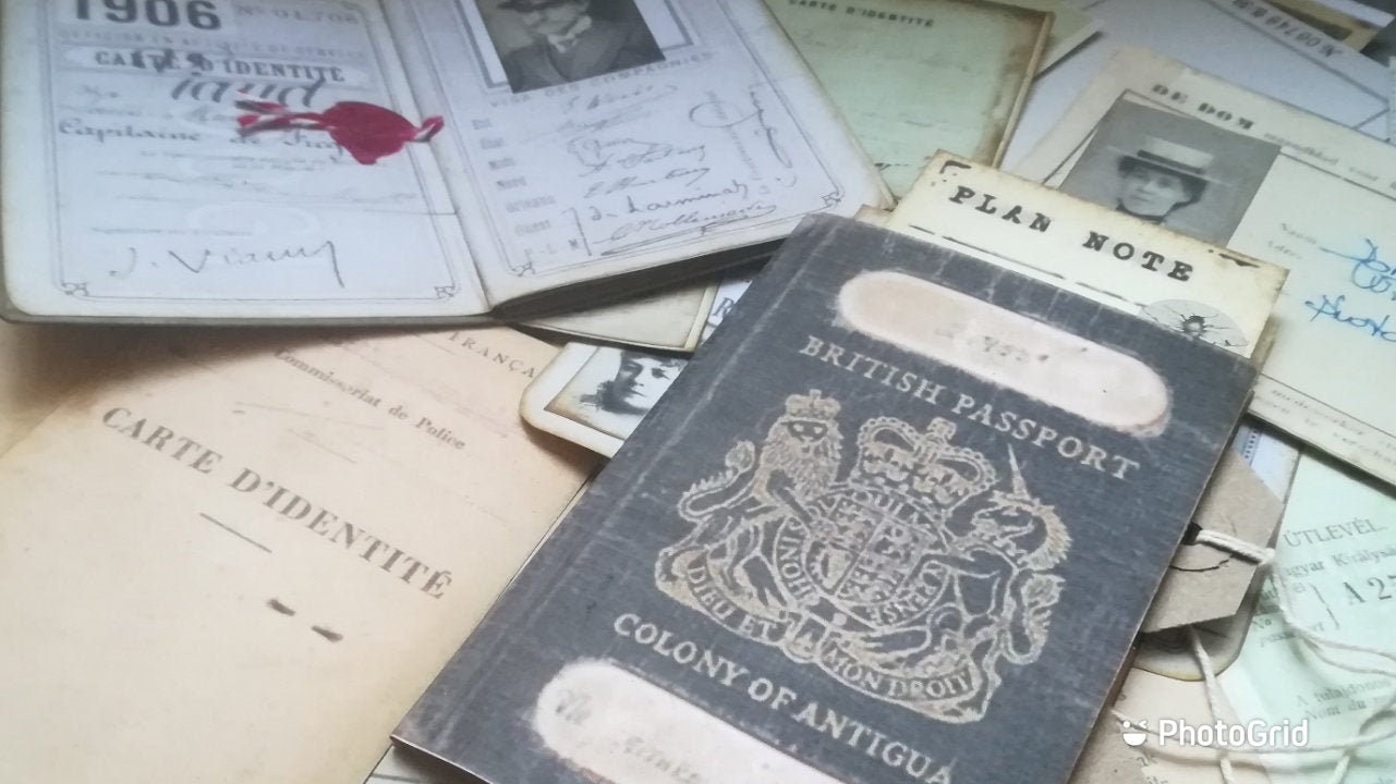 Build a Vintage ID Cards and Passports Digital Collection Etsy Australia
