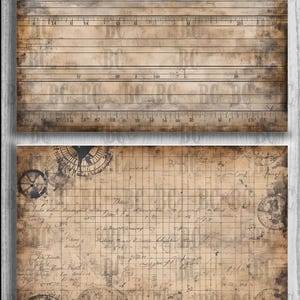 Grunge Lined Journal Pages Kit, Digital Download, Printable Ephemera - Etsy