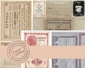 Market findings 1 Vintage ephemera Digital Downloads Printable for junk journal