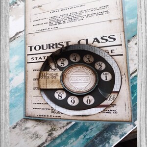 POP UP Moving Digital Design TELEPHONE Dialog, Printable ephemera image 3