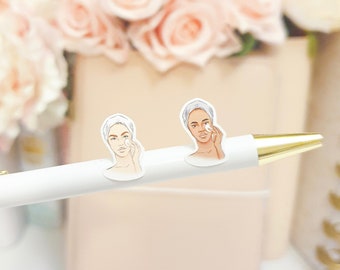 Facial Skincare Sticker | Skin Care Sticker | Pamper Sticker | Planner Sticker | Spa Day | Make Up Sticker | Self Care Sticker | Face Mask