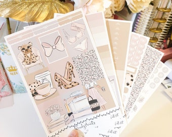 Cheetah Weekly Kit | Summer Kit | Planner Sticker | Cheetah Print Sticker Kit | Animal Stickers | Leopard Print Journaling Scrapbooking