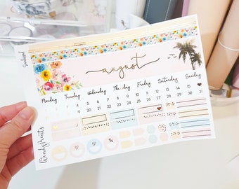 Sunkissed B6 Foil Monthly Kit | Summer Sticker Kit | Summer Planner Sticker | B6 Monthly Kit | Beach Sticker Kit | B6 Monthly Sticker