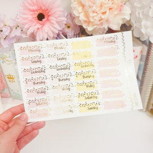 Confetti date covers | Foiled Stickers | Date Covers | Pink and Yellow | Datecovers | Confetti date covers | Confetti | Foil Stickers