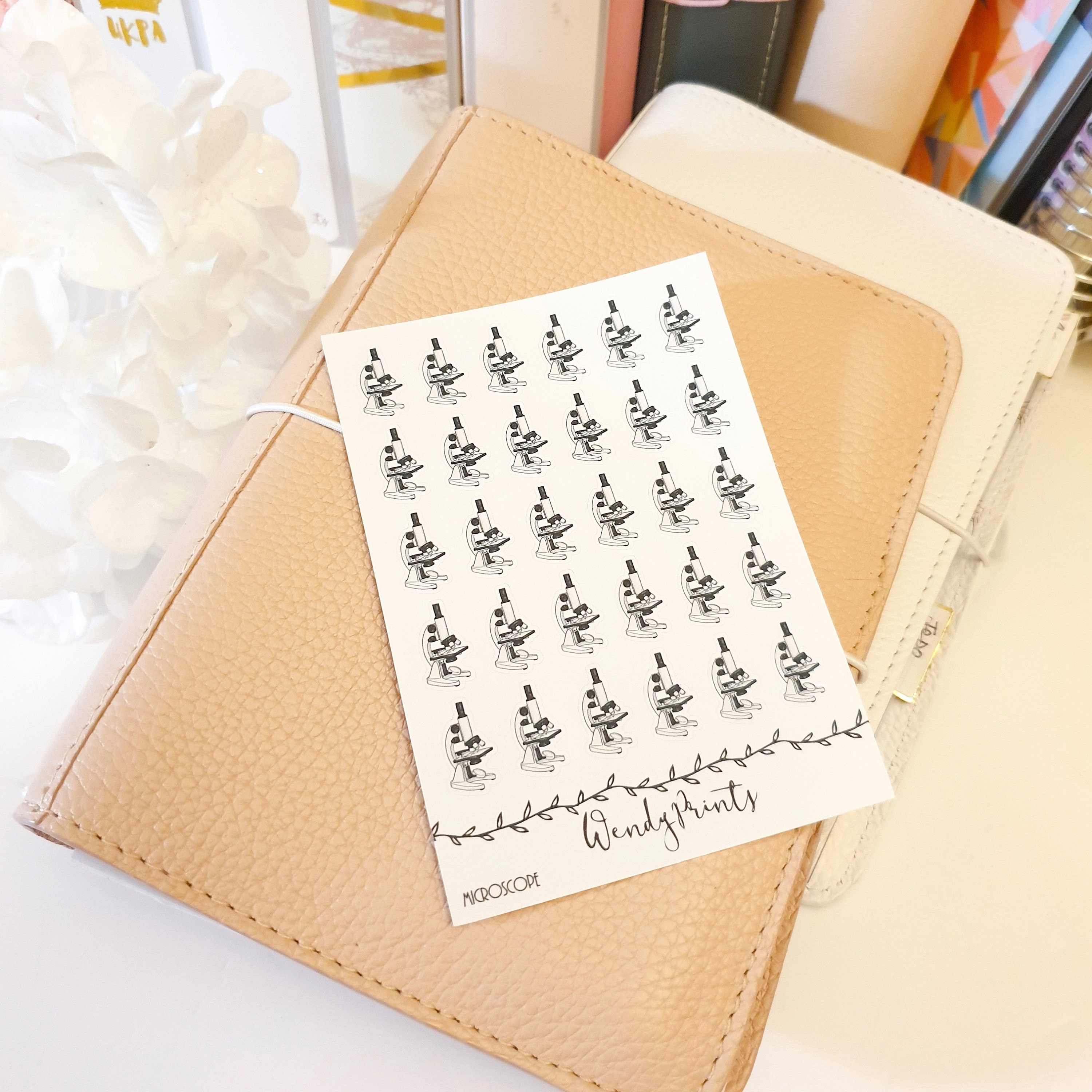 Microscopic Sticker Lab Microscope Sticker | Science Sticker | Lab Sticker Laboratory ...