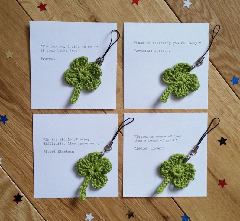 Intentional Acts of Kindness Crochet Fourleaf Clover Good Etsy