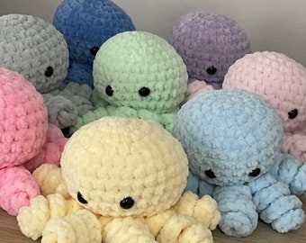 Octopus - Ready Made - super soft crochet octopus plushie / soft toy in a variety of colours.