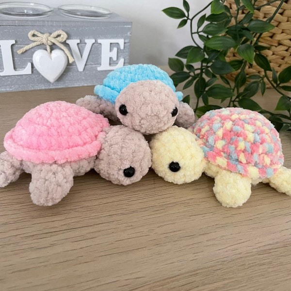 Turtles - Made to Order - super soft crochet turtle plushie / soft toy in a variety of colours.