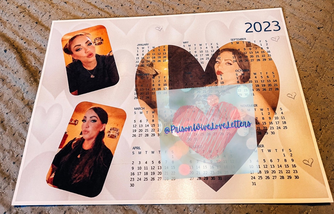 Prison Wife Calendars Personalized Stationary Love Wife Etsy