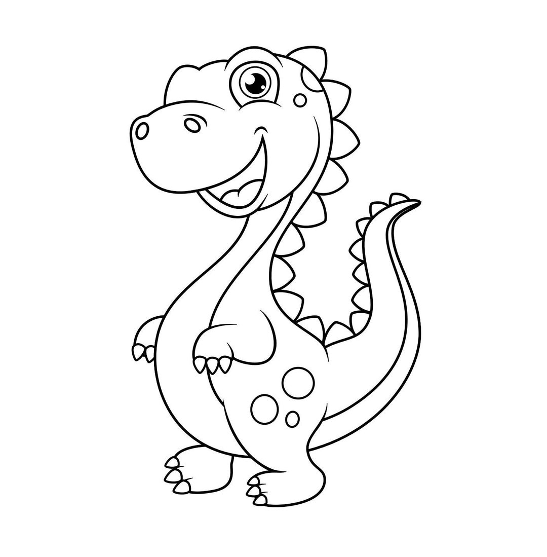 Coloring Pages Clothes with dinosaurs Print Free