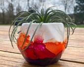 Orange Magenta and Purple Ceramic Planter Home Decor Succulent Planter Hostess Gift Custom Planter