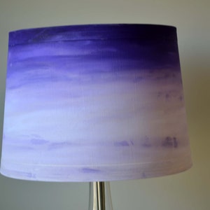 Hand Stained Lampshade in Bright Colors using Unicorn Spit