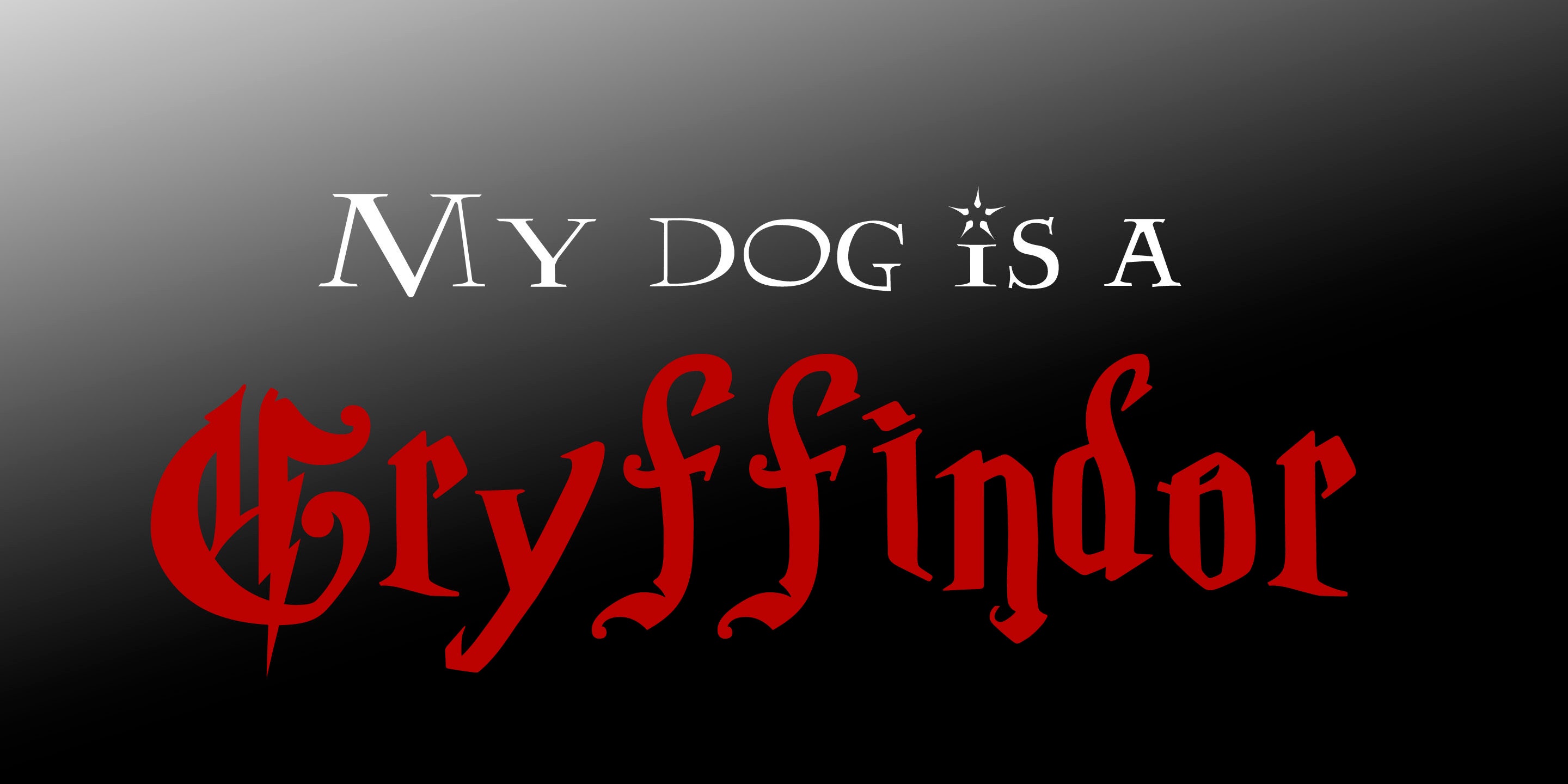 Dog Hogwarts House Decal My Dog is a Gryffindor Slytherin Etsy UK