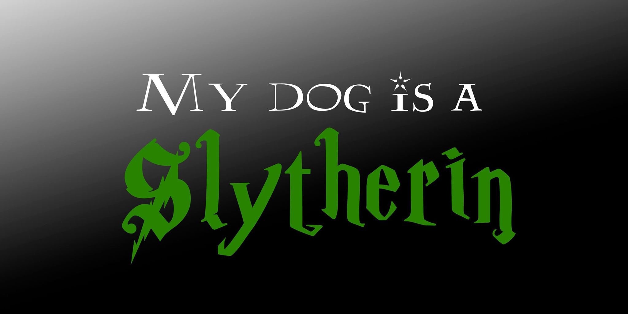 Dog Hogwarts House Decal My Dog is a Gryffindor Slytherin Etsy UK