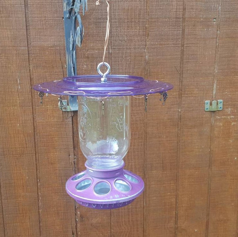 Rustic Mason Jar Bird Feeder Chicken Feeder Etsy