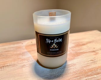 Fireside Candle: Wood Burning Scent, Soy Wax (14 oz)