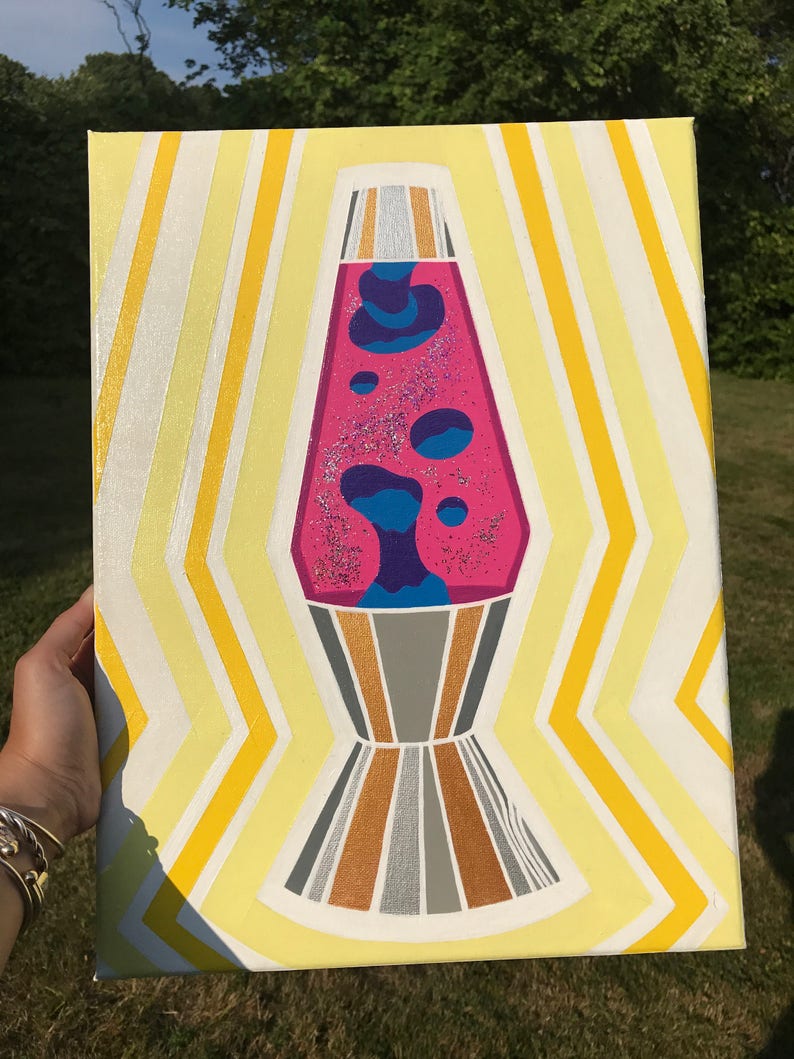 Lava Lamp Painting Etsy