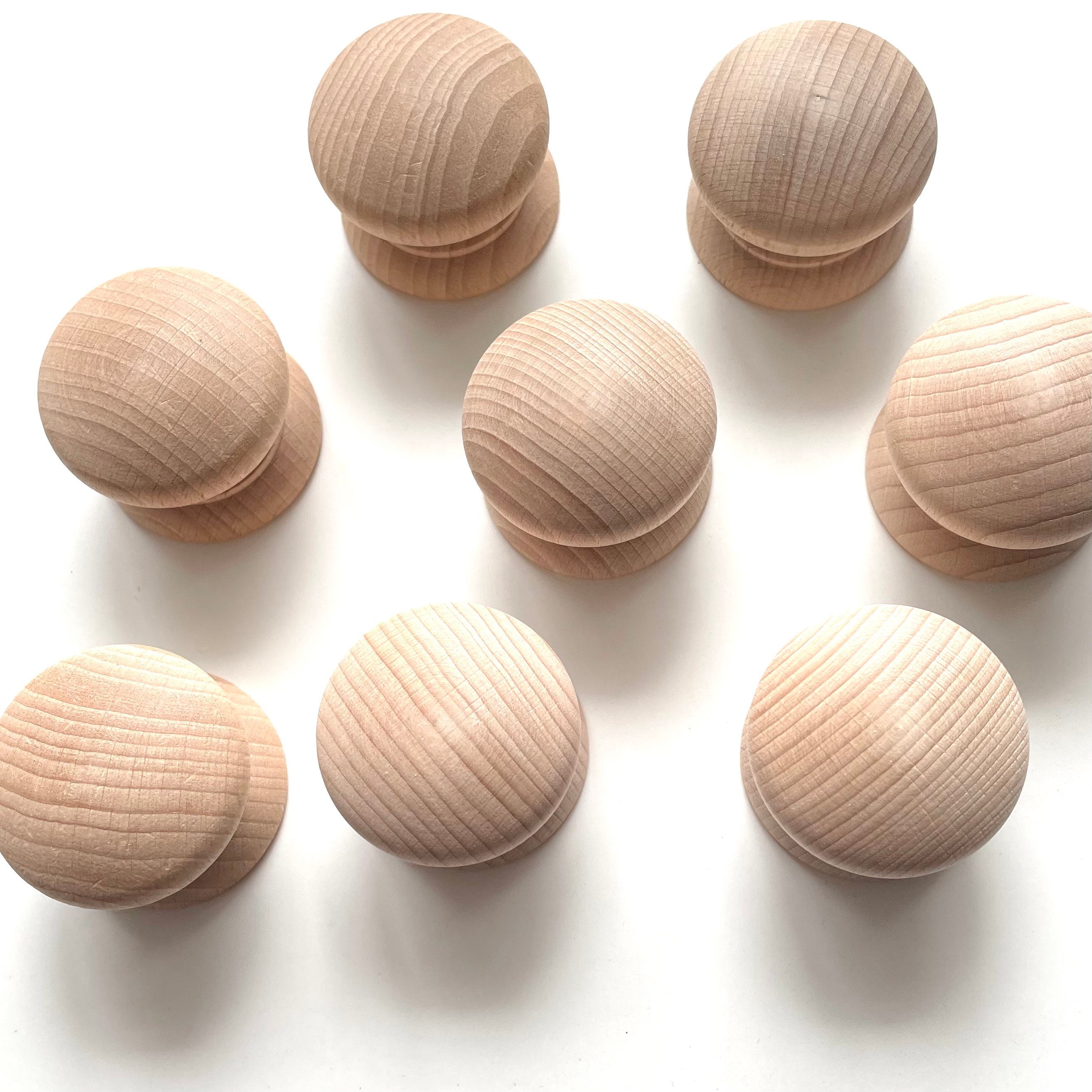 Made to order wooden knobs drawer knobs medium/large size Etsy