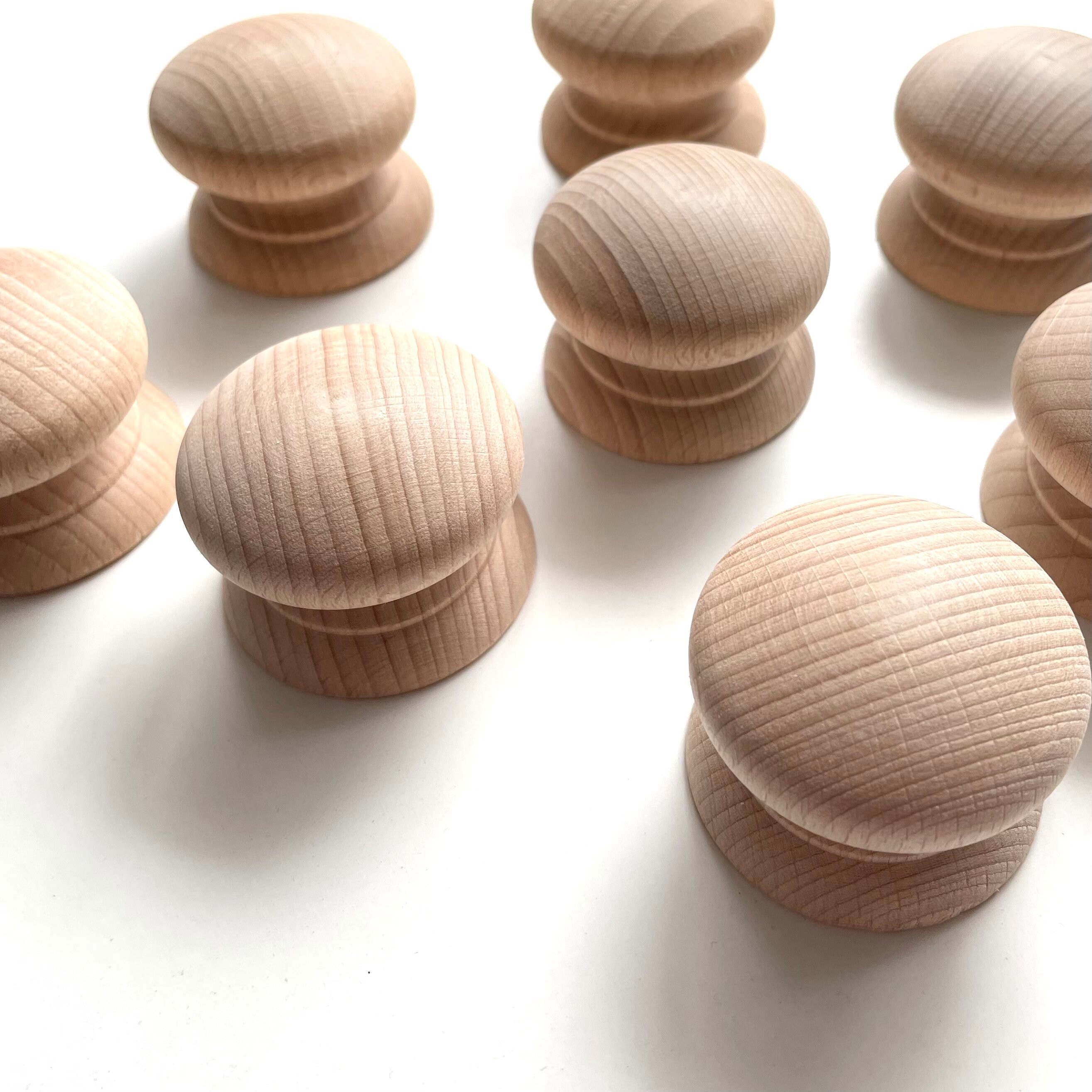 Made to order wooden knobs drawer knobs medium/large size Etsy