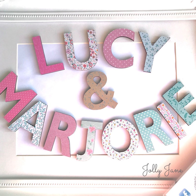 Toy box letters. Childs bedroom decor. Small wooden alphabet Etsy