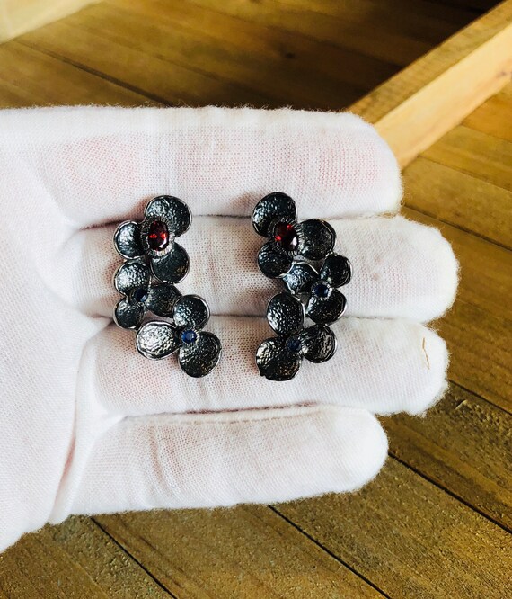 Sterling Flower Earrings
