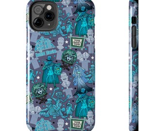 Haunted Mansion Disneyland Phone Case Gift Inspired Fan Art Movie Disneyland Parks Kingdom World Ride Hitchhiking Ghosts leota bride hat box
