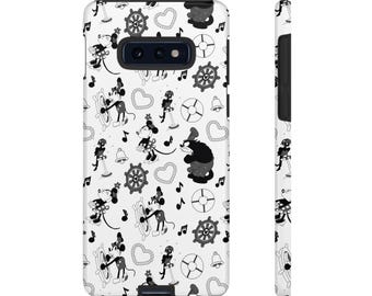 Steamboat Willie Mouse Mickey Phone Case Samsung Gift Hard Durable Rides Mouse Balloons Disney Minnie Pete Inspired Lands