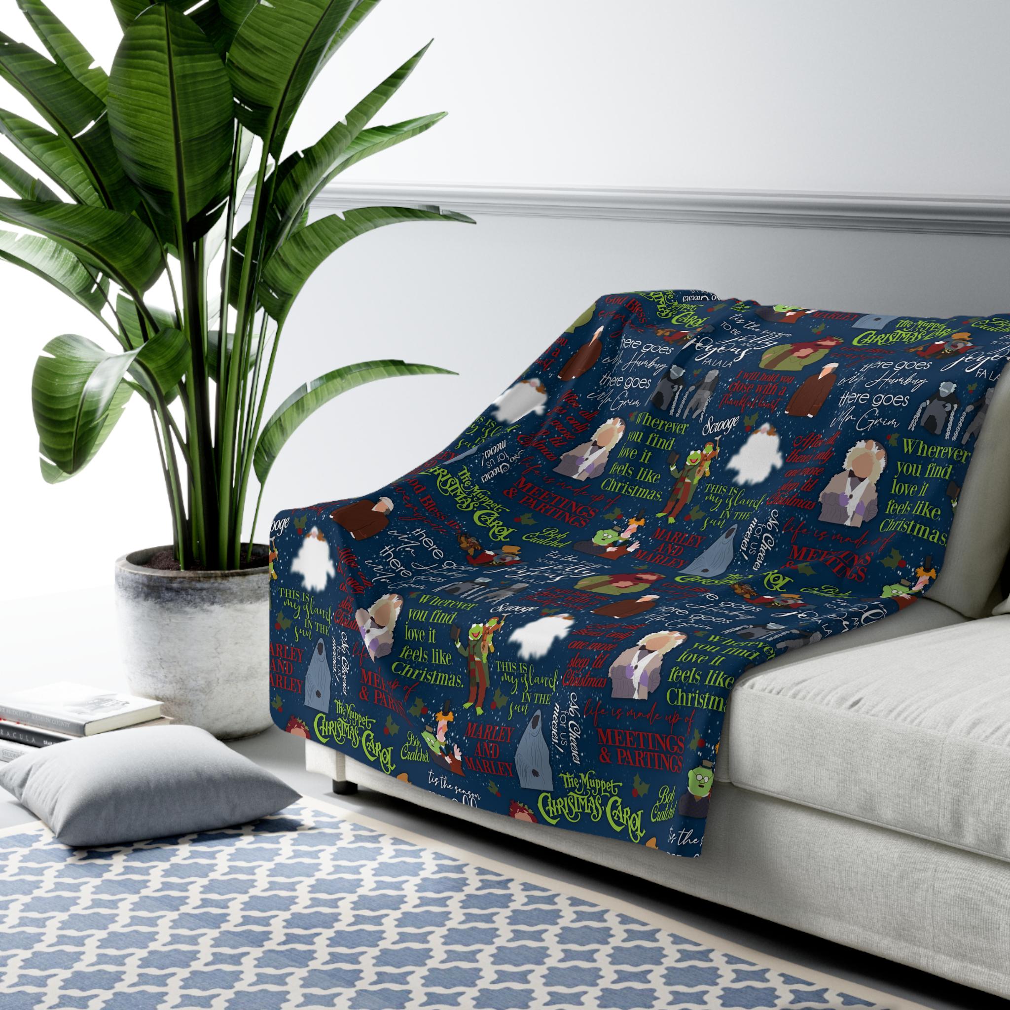 Christmas Carol Throw - Etsy