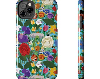 Alice im Wunderland-Handyhülle Geschenk Inspiriert Fan Art Disneyland Parks Geschenk Magic Kingdom World Riide Iphone Queen Herzen Blumen