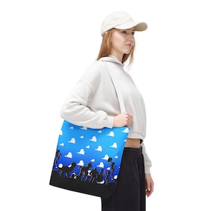 Toy Story Disney inspiriert Canvas Tote Bag Fan handgezeichnete benutzerdefinierte Kunst Disneyland Film Fahrt Landet Buzz Lightjahre Woody Jessie Bild 5