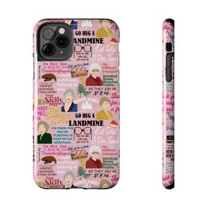 Etui na telefon inspirowane "Złotymi dziewczynami" - prezent inspirowany fan artem, cytaty z iPhone'a, Dorothy Blanch, Sofia Rose, cytaty Shady Pines