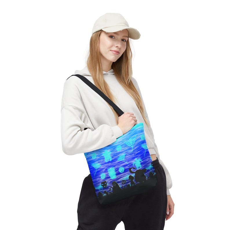 Moana Maui Canvas Tote Bag Disney Disneyland Parks Ride World Magic Kingdom Lands mouse movie ocean tafiti heart pua image 3