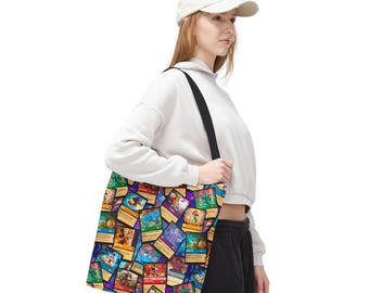 Lorcana Cards Canvas Tote Bag Disney Collection Collector Character Game Trading