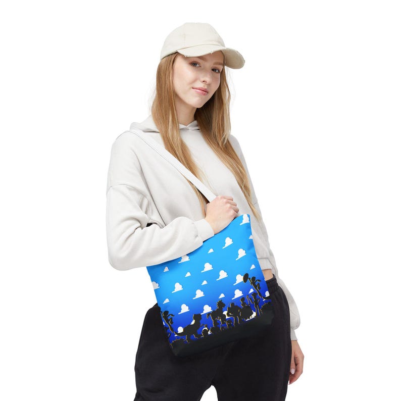 Toy Story Disney inspiriert Canvas Tote Bag Fan handgezeichnete benutzerdefinierte Kunst Disneyland Film Fahrt Landet Buzz Lightjahre Woody Jessie Bild 4