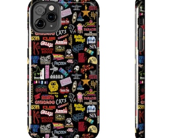 Broadway Theater Music Phone Case Gift Inspired Fan Art Movie Iphone Musicals Shows Rent Hamilton Phantom of the Opera Wicked Mean Girls