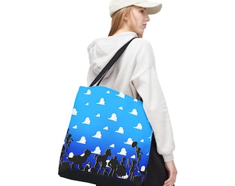 Toy Story Disney inspiriert Canvas Tote Bag Fan handgezeichnete benutzerdefinierte Kunst Disneyland Film Fahrt Landet Buzz Lightjahre Woody Jessie