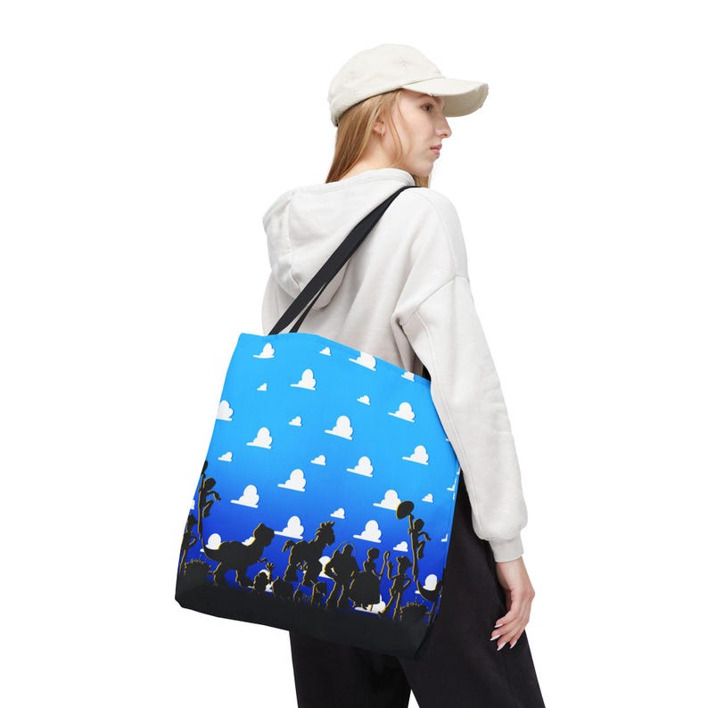 Toy Story Disney inspiriert Canvas Tote Bag Fan handgezeichnete benutzerdefinierte Kunst Disneyland Film Fahrt Landet Buzz Lightjahre Woody Jessie Bild 1