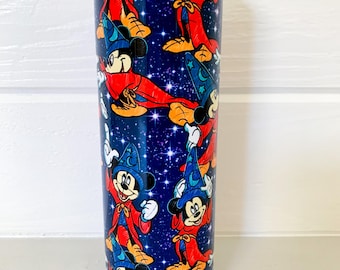 Sorcerer magic Disneyland Inspired Tumbler Cup Mouse Magic Kingdom World mouse fantasia fantasmic Mickey