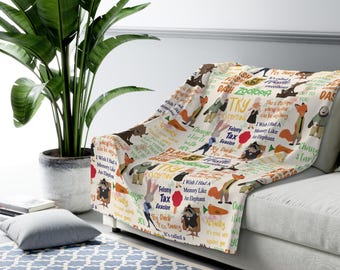 Zootopia Sherpa Fleece Blanket Disneyland Disney Inspired Quotes Nick Judy Flash Try Everything Zoo