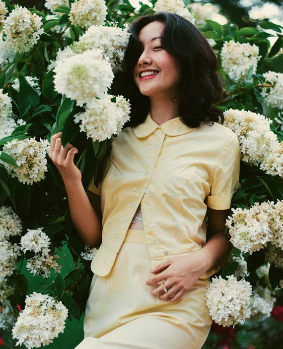 1950s Jolyn Juniors Suit Set | 1950's Yellow Suit
