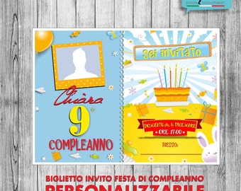 File biglietto invito compleanno