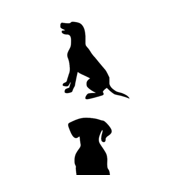 Sitting Dogs SVG/PNG Digital Download