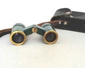 Theater binoculars with leather case from 1980ies gift for parents birthday gift gift for dad gift for mom gift idea
