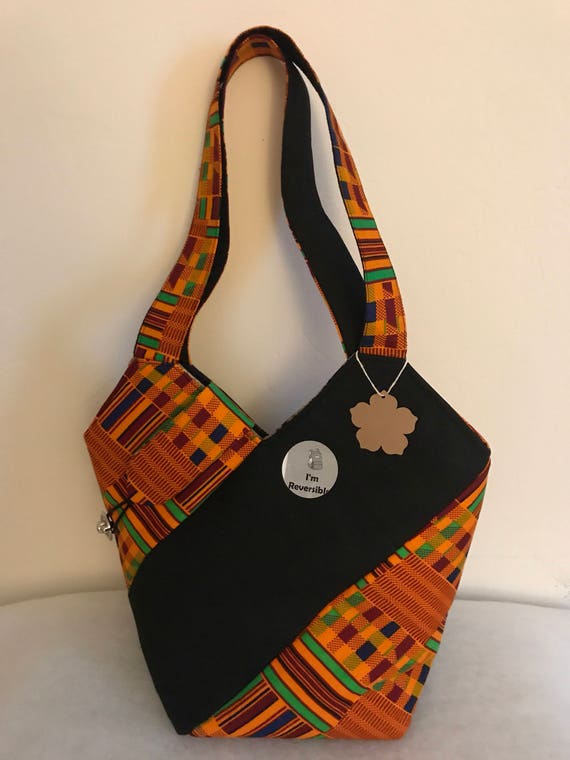 Kente Reversible Bag/african Bag/african/african Fabric/two | Etsy